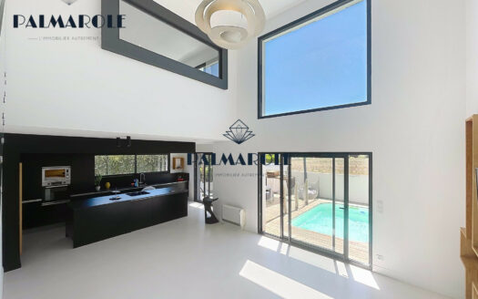 SALEILLES VILLA 3 FACES CONTEMPORAINE VUE DEGAGEE